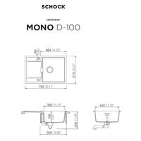 Pomivalno korito SCHOCK Mono D-100 Silverstone